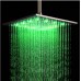 Rozin Bathroom Replacement 16-inch Square Rainfall Shower Head LED Colors Top Sprayer Brushed Nickel Finish - B00HQEE7KM